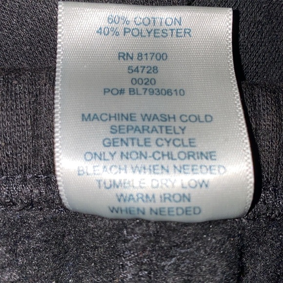 BLAIR pull on sweatpants black elastic waistband drawstring size L - Picture 5 of 9